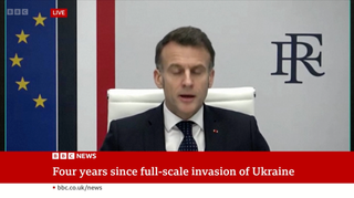 Macron govori na sastanku Koalicije voljnih